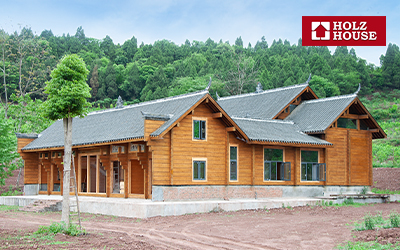 Построить дом в Китае. Зарубежные проекты Holz House. Финальные этапы строительства дома в Китае.